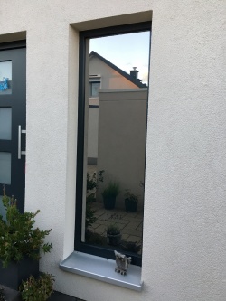 Sonnenschutzfolie, silber mittel verspiegelt