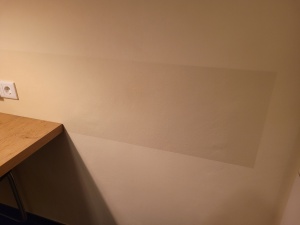 Wandschutzfolie für raue Flächen, transparent matt