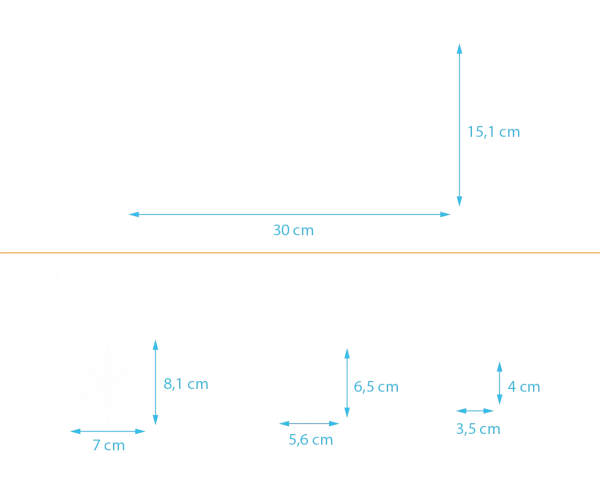 Sternschnuppe (4er Set)