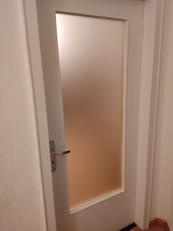 Zimmertür Sichtschutzfolie Sandstrahldesign