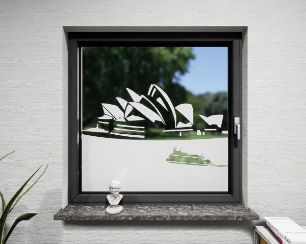 Glasdekor für Fenster, Opernhaus Sydney