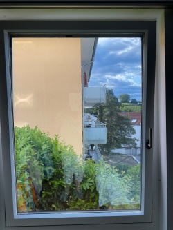 Innenansicht Spiegelfolie silber verspiegelt