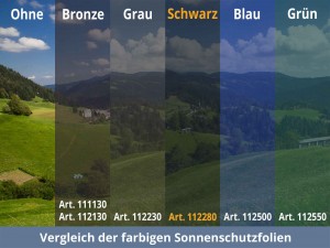 Sonnenschutzfolie schwarz ▷ passgenau nach Maß online kaufen