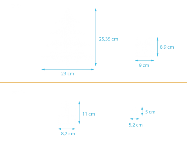 Weihnachtsbaum (4er Set)