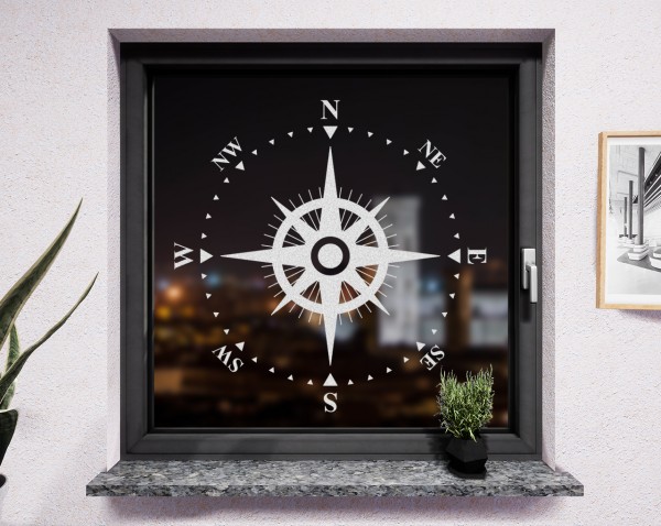 Fenstertattoo, Kompass
