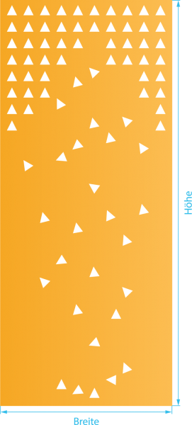 Glasdekor für Türen, Asteroids