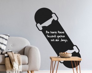 Tafelfolie, Skateboard Tafelfolie, Skateboard