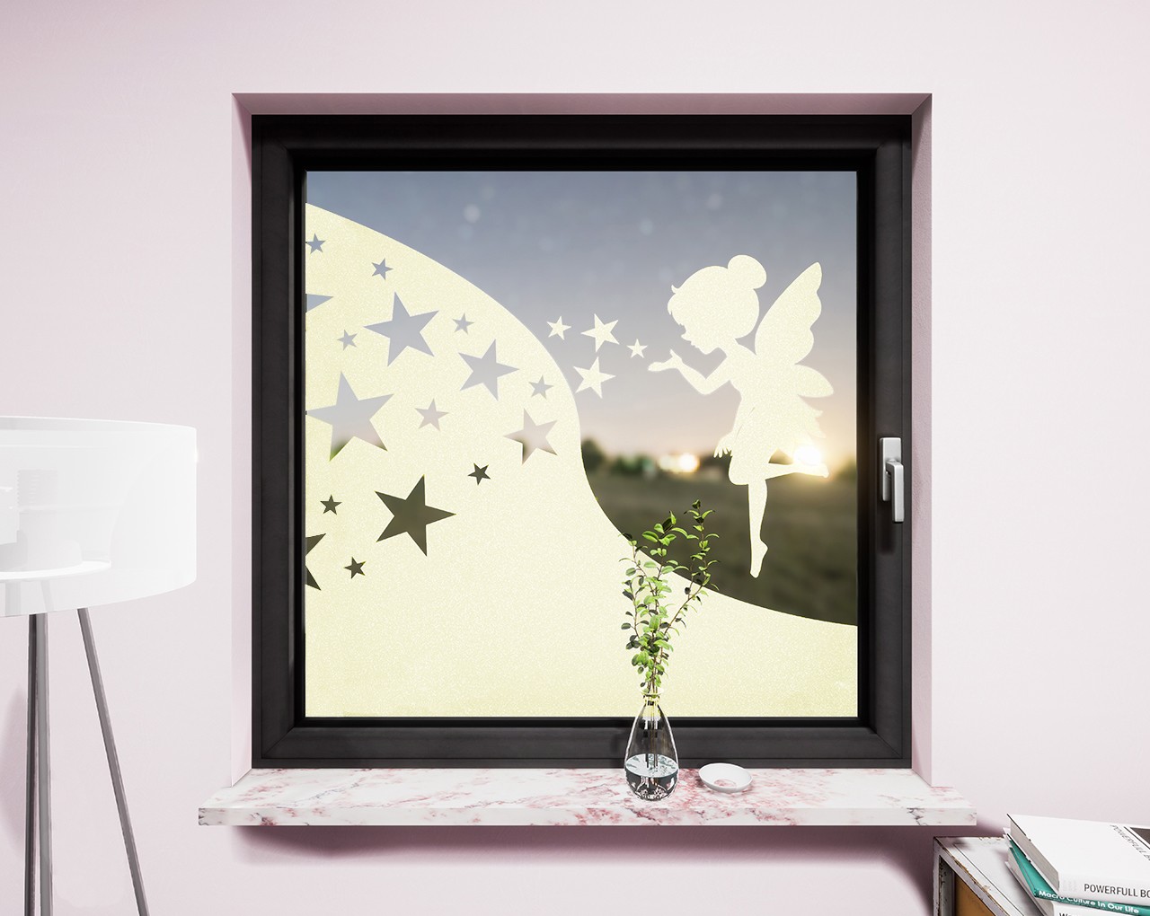 Glasdekor für Fenster - Fee, Crème (213085)