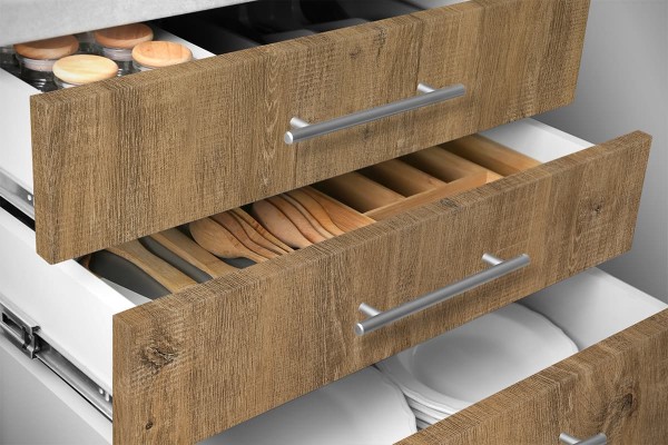 Eiche modern strukturiert