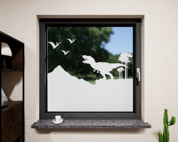 Glasdekor für Fenster, Urzeit