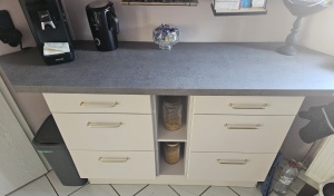 Beton, dunkelgrau, Klebefolie in Steinoptik