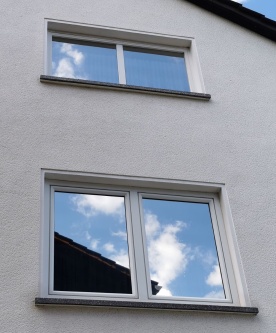 Sonnenschutzfolie, silber verspiegelt