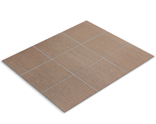 Fliesenfolie, linear strukturierte Eiche