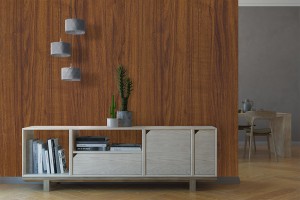 Rosskastanie, Klebefolie in Holzoptik