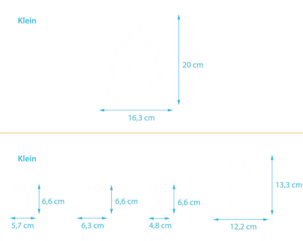 Weihnachtsmann (5er Set)