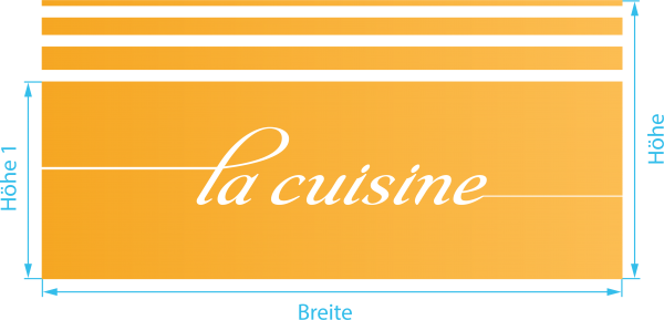 Glasdekor für Fenster, La cuisine