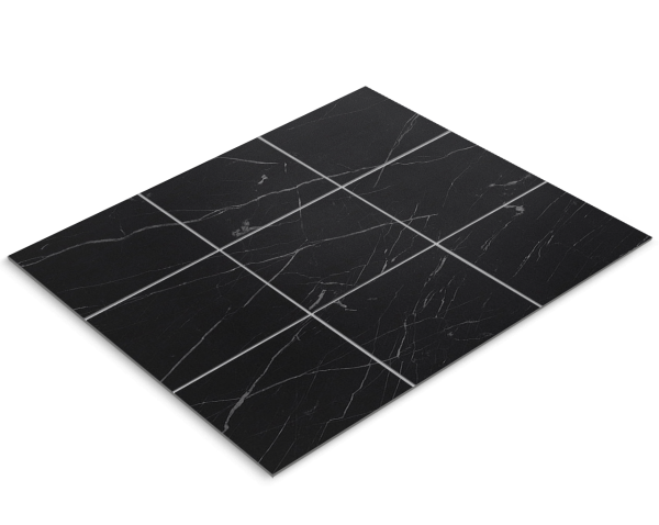 Fliesenfolie, schwarzer Marmor, Nero Marquina