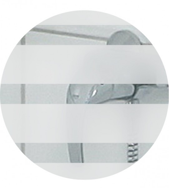 Adhäsionsfolie, horizontal transparent-weiße Streifen, 15 mm (geprägt)