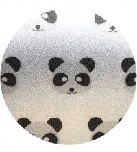 Detailansicht der Adhäsionsfolie mit Pandas 
