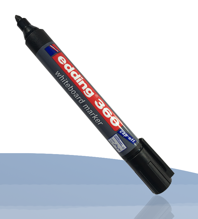 Edding 360 Whiteboard Marker, schwarz das Original