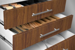 Rosskastanie, Klebefolie in Holzoptik