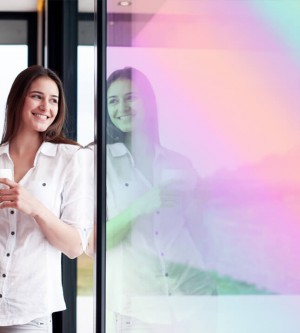 Regenbogen Farbeffektfolie, warm, durchsichtig