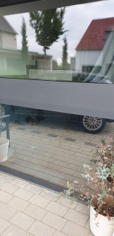 Vergleich mit (unten) und ohne (oben) Hitzeschutzfolie