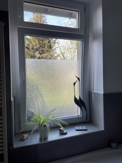 Kleberlose Fensterfolie Reiskörner