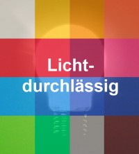 Lichtdurchlässige Farbfolie