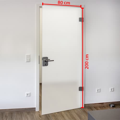 Milchglasfolie 80 x 200 cm - Zuschnitt nach Maß