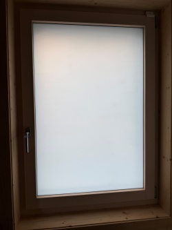 weiß blickdichte kleberlose Fensterfolie