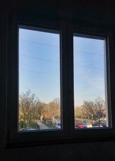 Fensterfolie mit einseitigem Sichtschutz