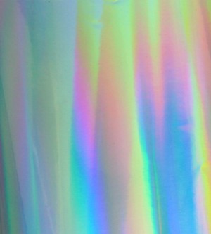 Transparente Hologrammfolie mit Regenbogenfarben