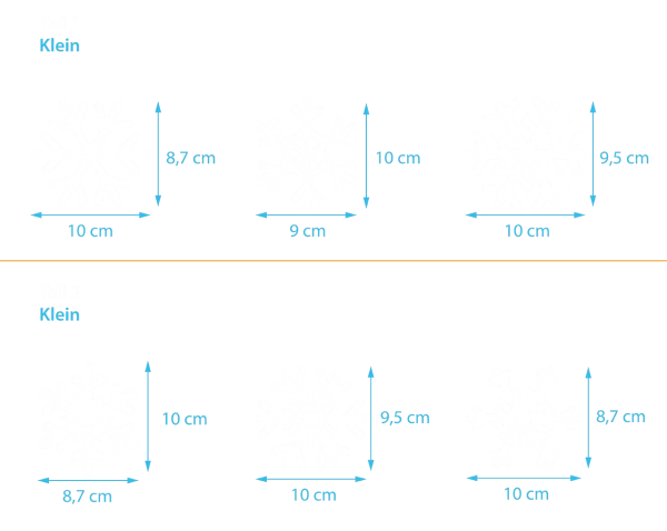 Schneeflocken 1 (6er Set)