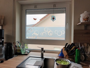 Glasdekor für Fenster, Bubbleeyes