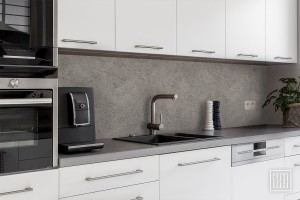 Zement, hellgrau, Klebefolie in Steinoptik