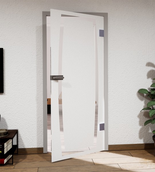 Glasdekor für Türen, gewölbter Rahmen