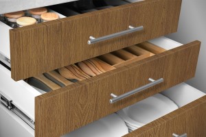 Edelkastanie, Klebefolie in Holzoptik