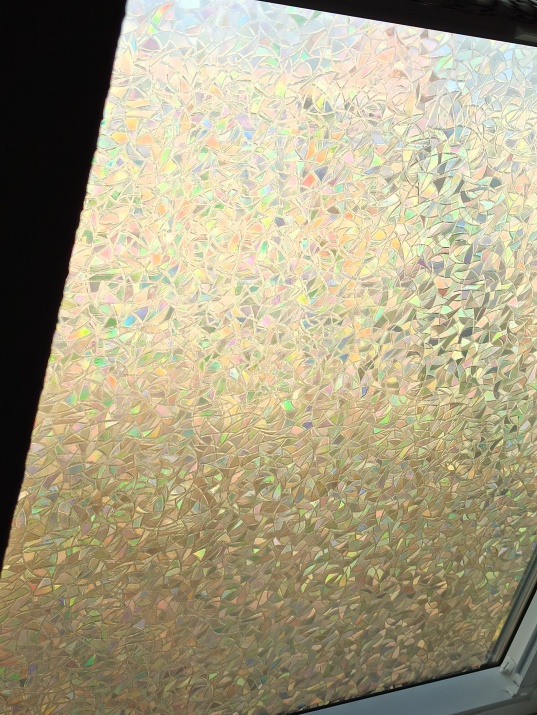 Bruchglas Adhäsionsfolie mit Glitzereffekt