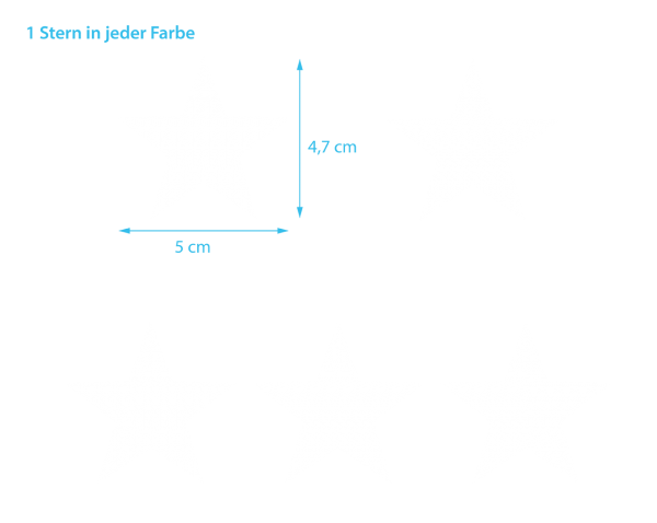 Glitzerfolien-Probierset (5er Set)