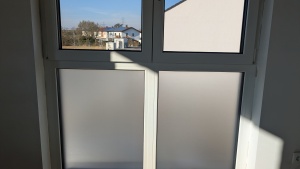 Sichtschutzfolie, transparent matt, gebürstet