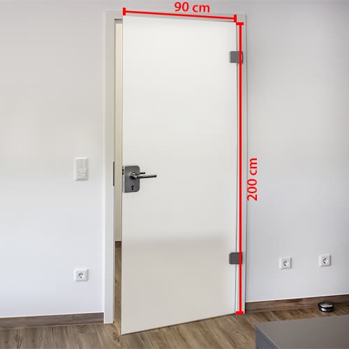 Milchglasfolie 90 x 200 cm - Zuschnitt nach Maß