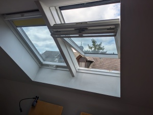 Sonnenschutzfolie, silber mittel verspiegelt