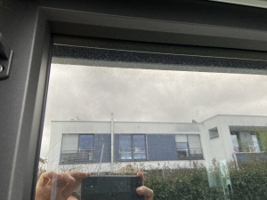 Sonnenschutzfolie, silber dunkel verspiegelt