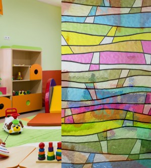 Adhäsionsfolie, bunte Wellenstruktur (geprägt) Adhäsionsfolie, bunte Wellenstruktur (geprägt)