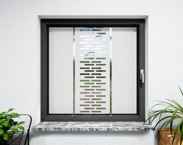 Glasdekor für Fenster, moderne Struktur