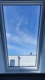 Spionspiegelfolie, silber verspiegelt