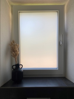 26,32€/qm Fenster Klebefolie Milchglas/silber Sichtschutz 90 x 75 cm Dusche Büro 