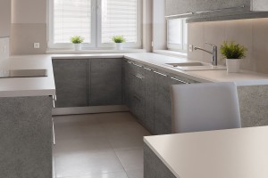 Zement, hellgrau, Klebefolie in Steinoptik