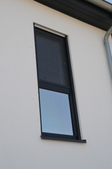Teilfolierung unteres Fenster mit Spiegelfolie